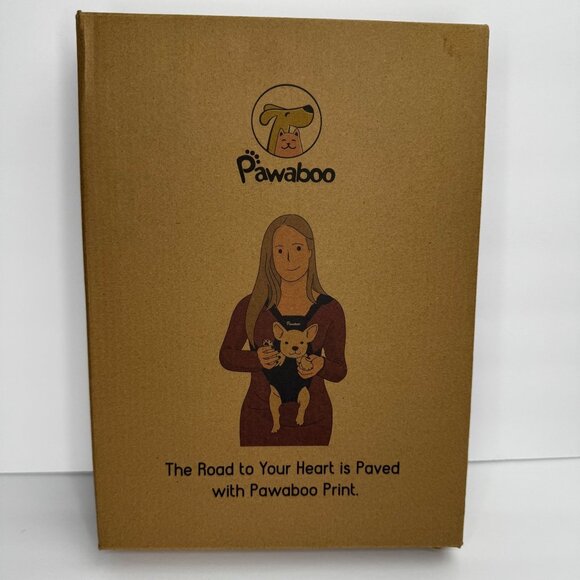 Pawaboo Size L 12-16 lb Front Backpack DOG Carrier in Black Mesh - Picture 3 of 12